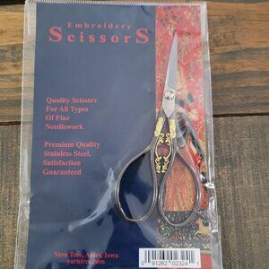 Vintage European Style Stainless Steel Scissors for Needlework